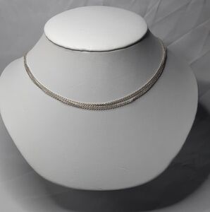 Minimalist Sterling Silver 4 Chain Layered Necklace